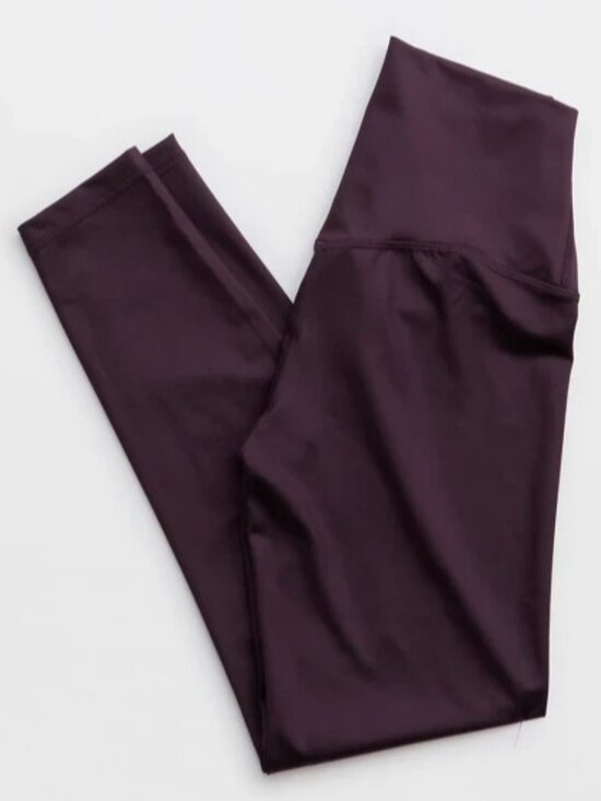Aerie Pants - OFFLINE By Aerie High Waisted Legging Goals Gloss Cool Berry Women's MEDIUM
